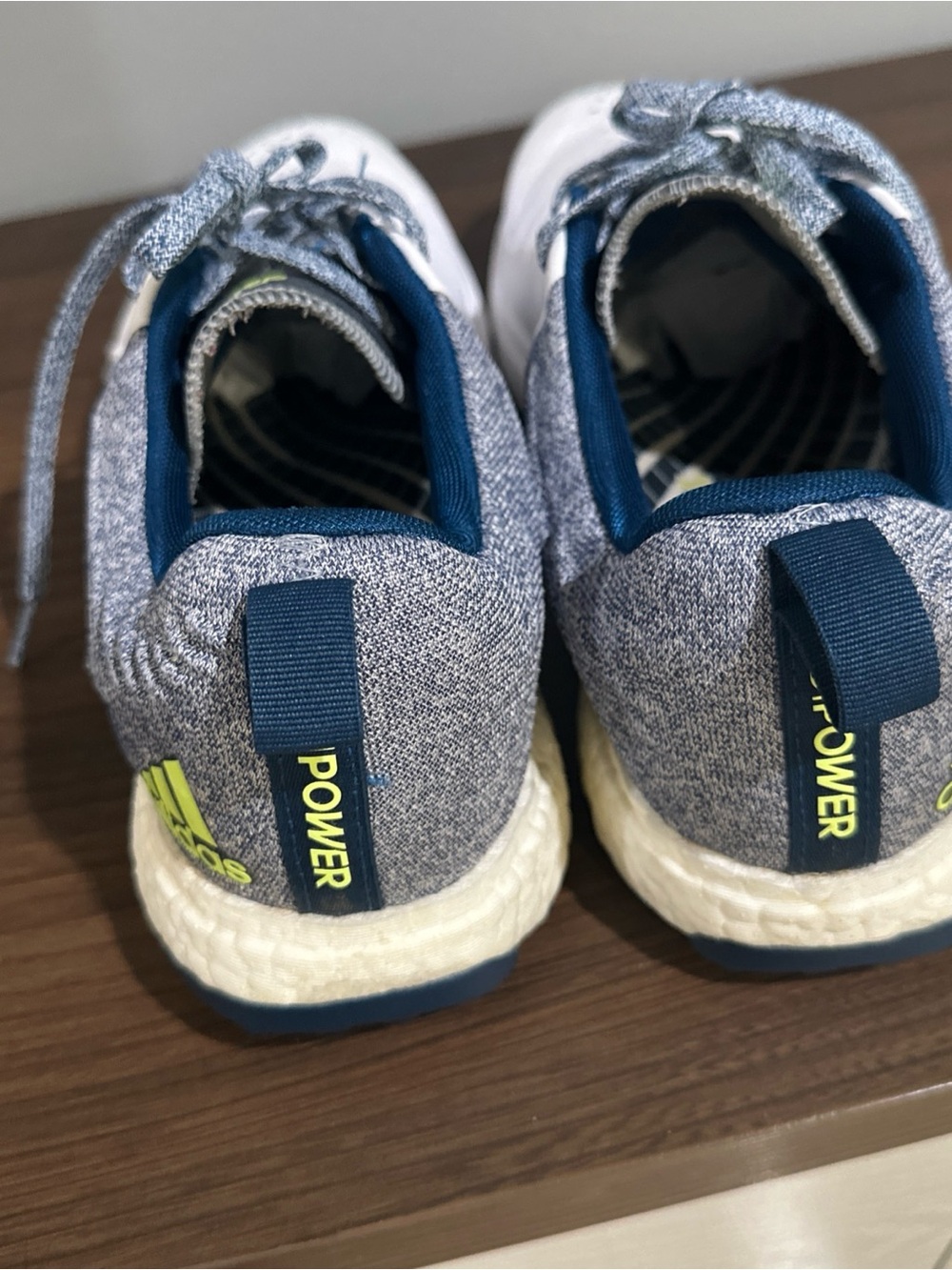 adidas White and Blue Men's Athletic Shoes - Picture 6 of 9
